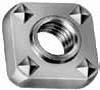3/8-16 SQUARE WELD NUT PLN 4 PROJECTIONS .062 PILO HEIGHT #2008-1